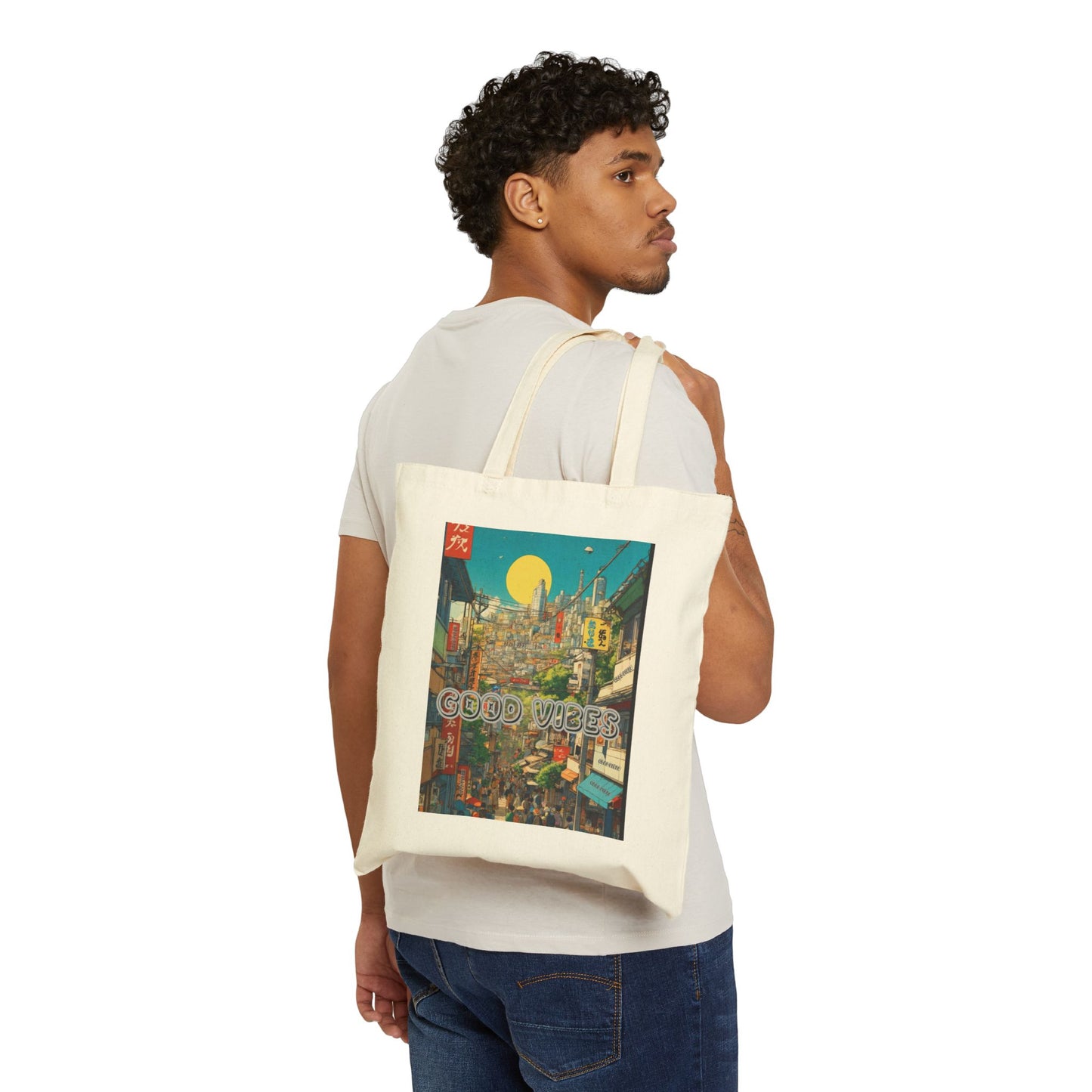 Good Vibes In The City Tote Bag